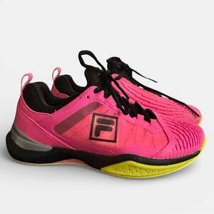 Fila Womens Speedserve Energized Pink Shoes 7